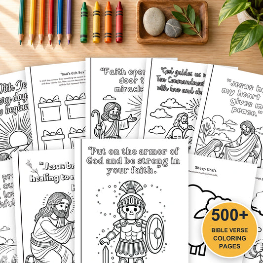 500+ Bible Verse Coloring Pages