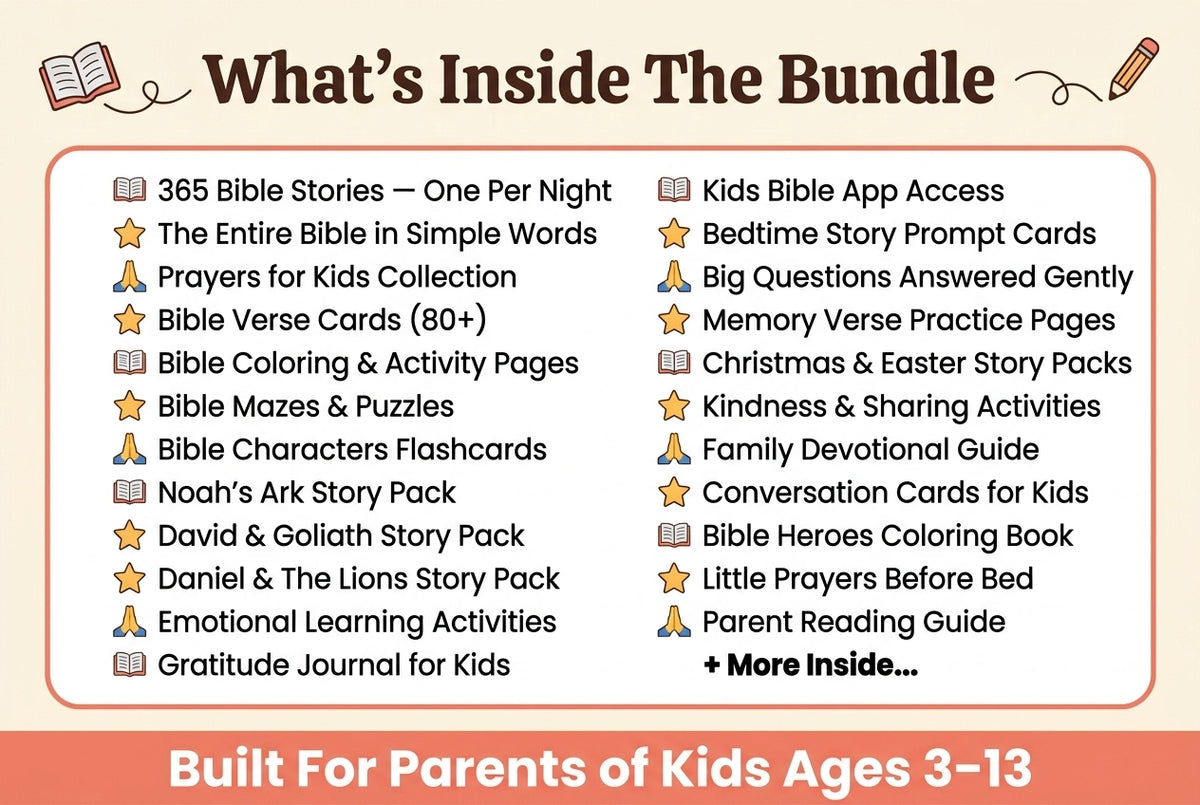 Bible for kids Guide + App